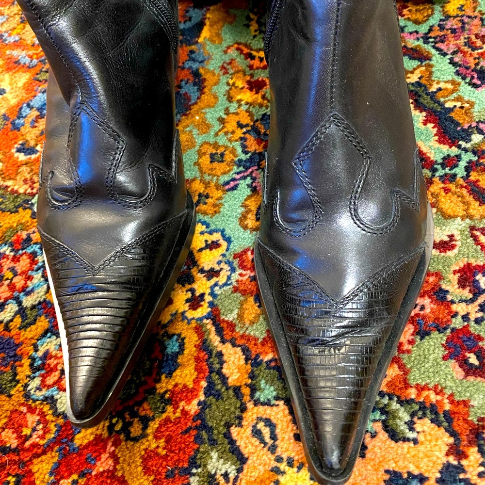 Steve Madden Black Heeled Boots